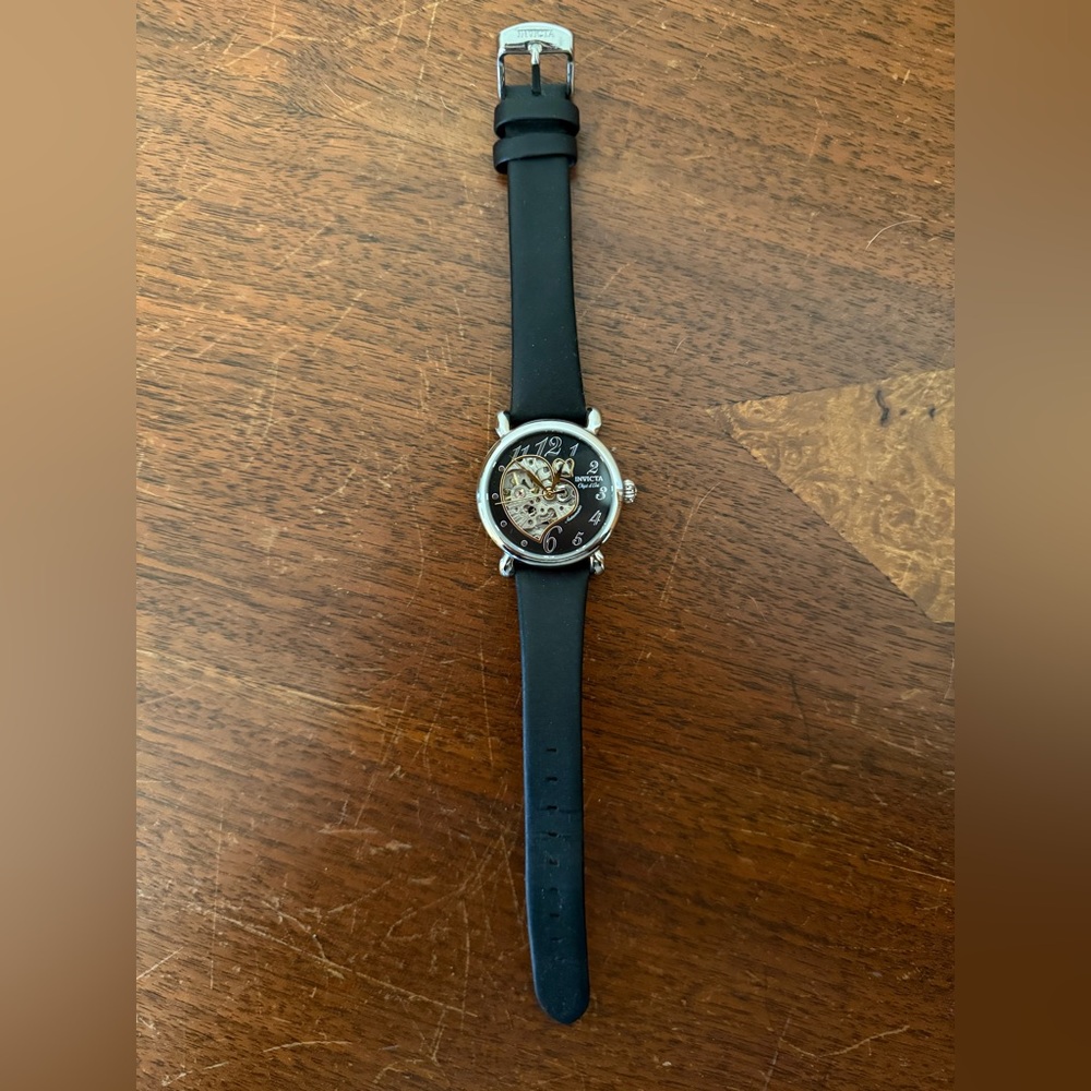Invicta Objet d'Art Silver and Black Automatic Watch